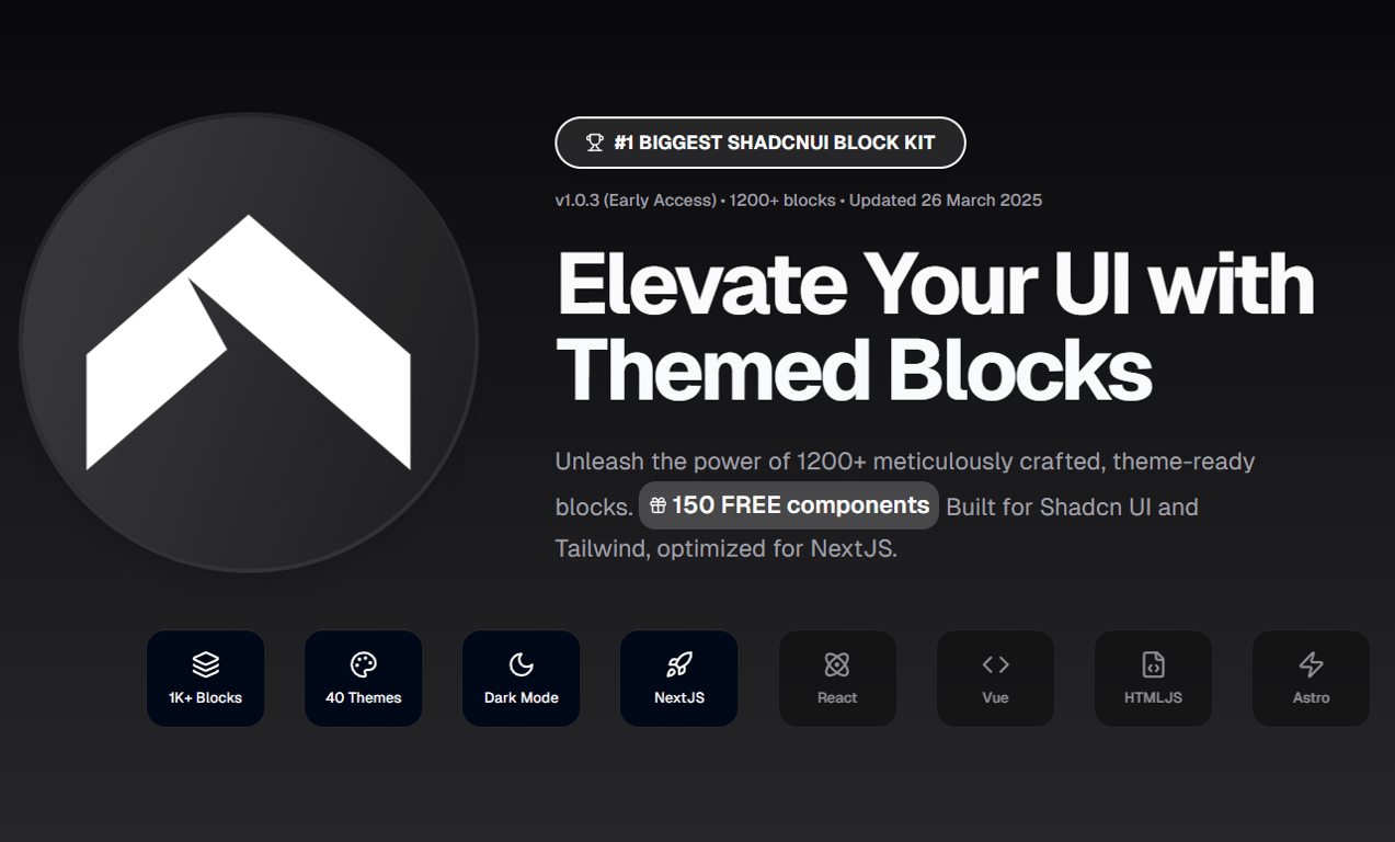 Introducing SERP UI: The #1 ShadcnUI Block Kit