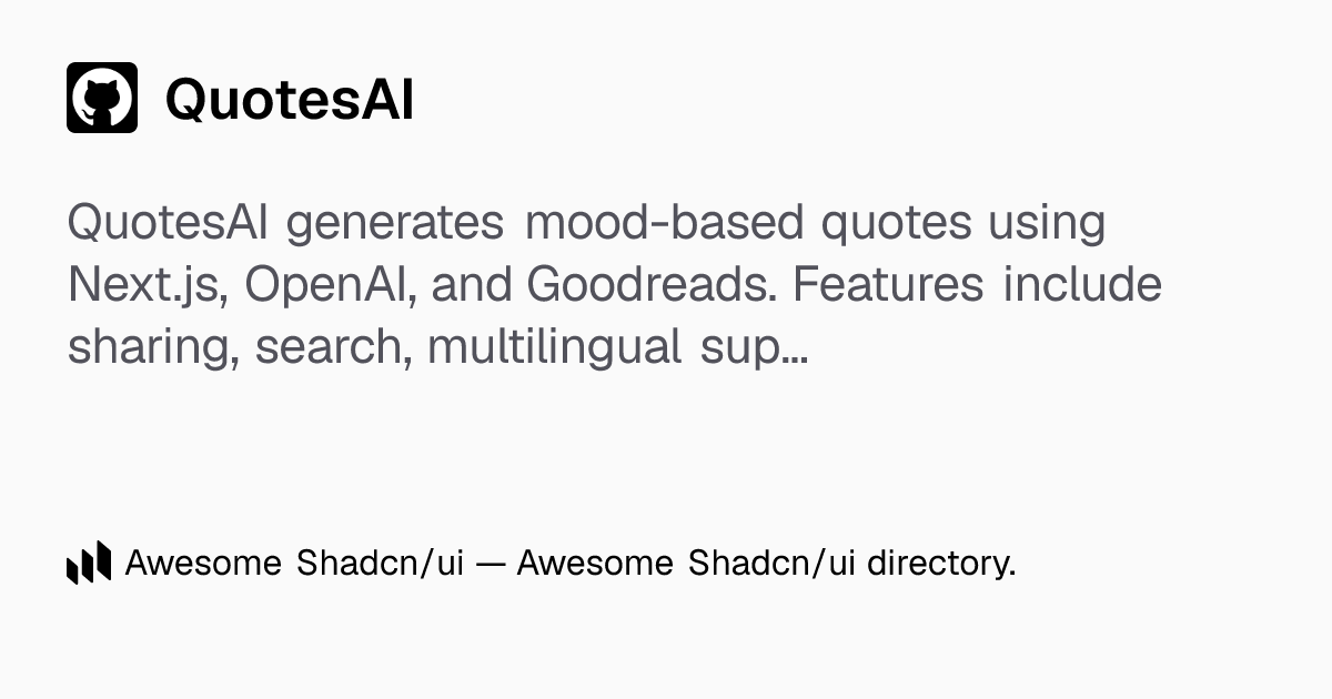 QuotesAI: QuotesAI: AI-driven quotes for every mood, right at your ...
