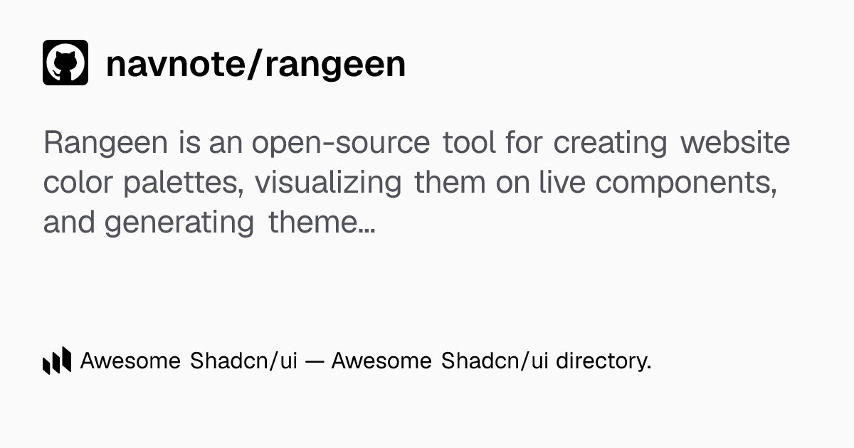 navnote/rangeen: Rangeen: Visualize color palettes on real websites and ...